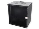 ROLINE 19-inch wandbehuizing Basic 12 U, 540x400 BxD Bouwpakket zwart