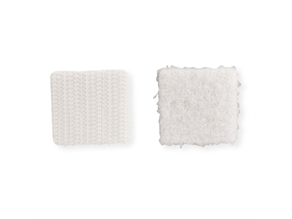 VELCRO® zelfklevende klittenband met haken en lussen 25 mm x 25 mm x 24 sets wit