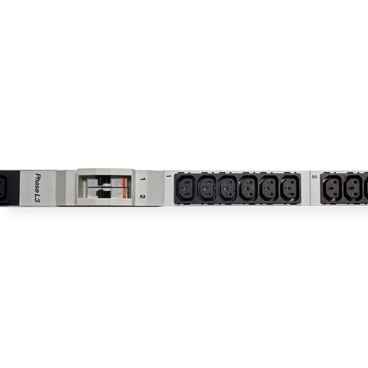 BACHMANN IT PDU ALU 1U 36x C13 6x miniature circuit breakers CEE 3x32A red