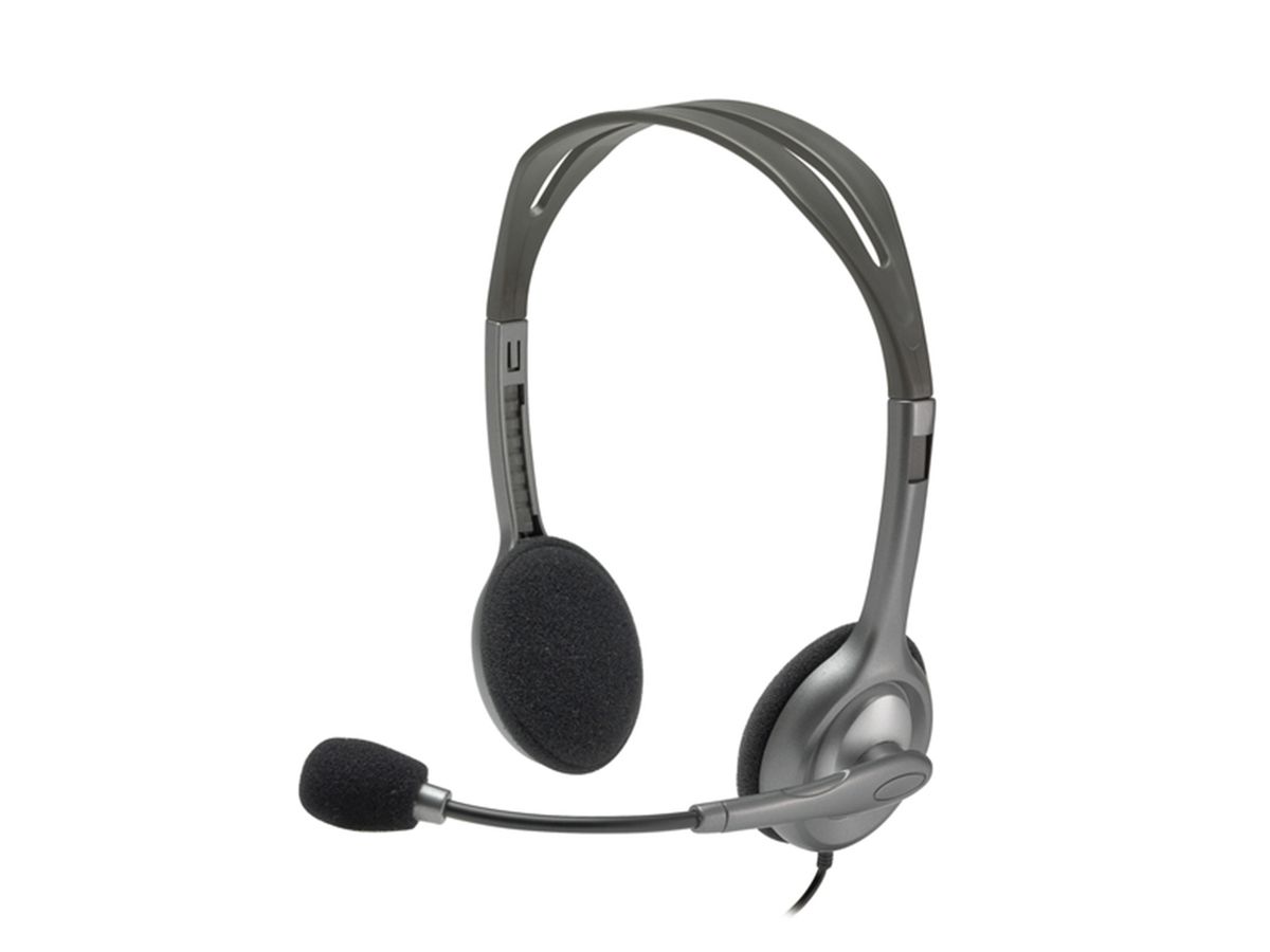 Logitech H111 Headset Bedraad Hoofdband Kantoor/callcenter Grijs