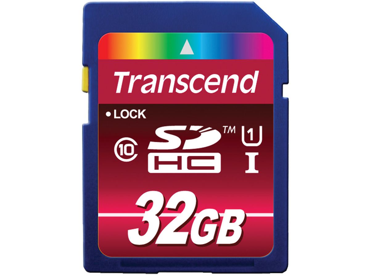 Transcend 32GB SDHC CL 10 UHS-1 32GB SDHC UHS-I Klasse 10 flashgeheugen