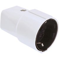 BACHMANN central earthing contact coupling, white