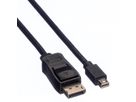 VALUE DisplayPort kabel, DP M - Mini DP M, zwart, 1 m
