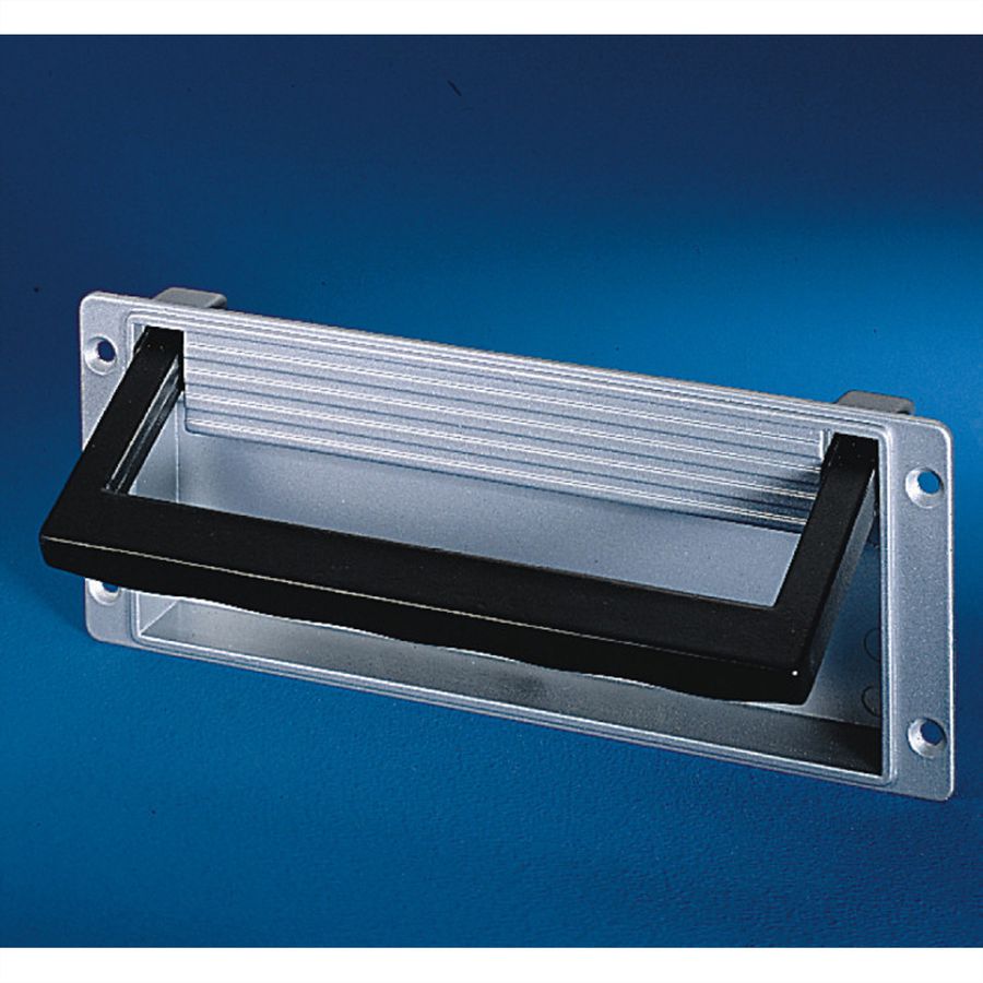 SCHROFF Klapgreep Gegoten RAL 9005, zwart