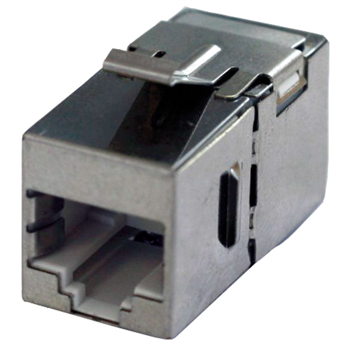 BACHMANN Keystone CAT6a STP koppeling RJ45 afgeschermd, zilver
