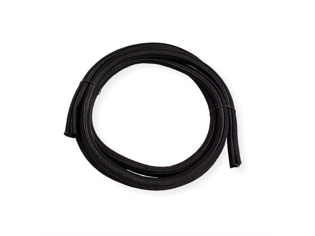ROLINE PVC Cable Conduit, Self Closing, black, 2.5 m