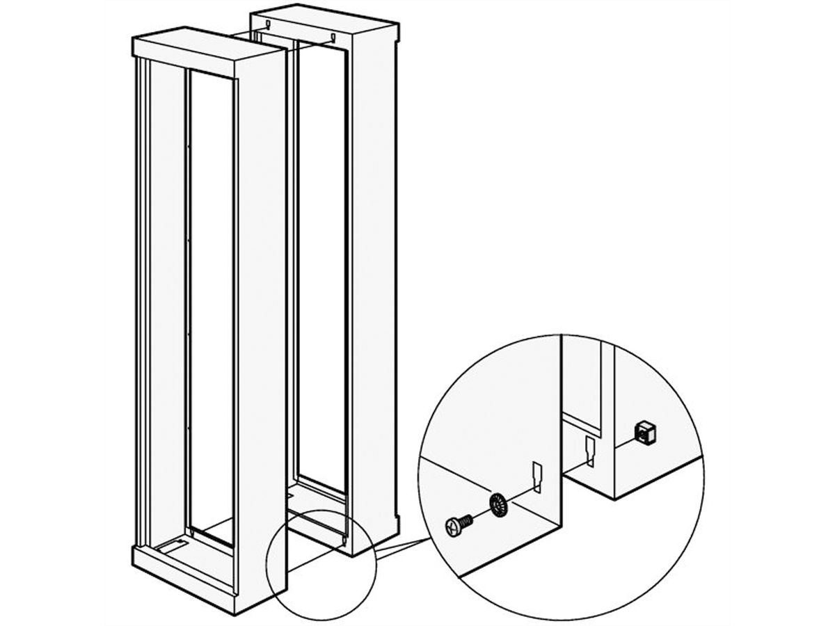SCHROFF Etsirack Back-To-Back Mounting Kit