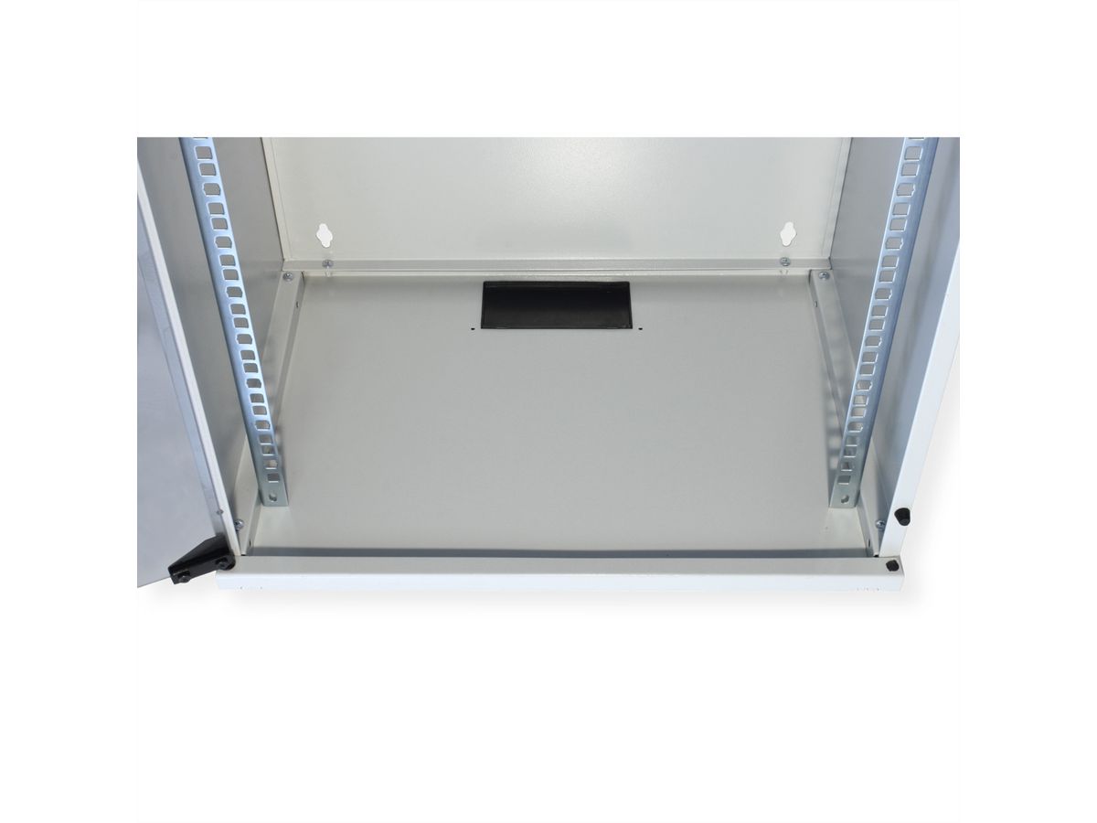 ROLINE 19-inch wall-mounted housing Basic 12 U, 540x400 WxD kit grey
