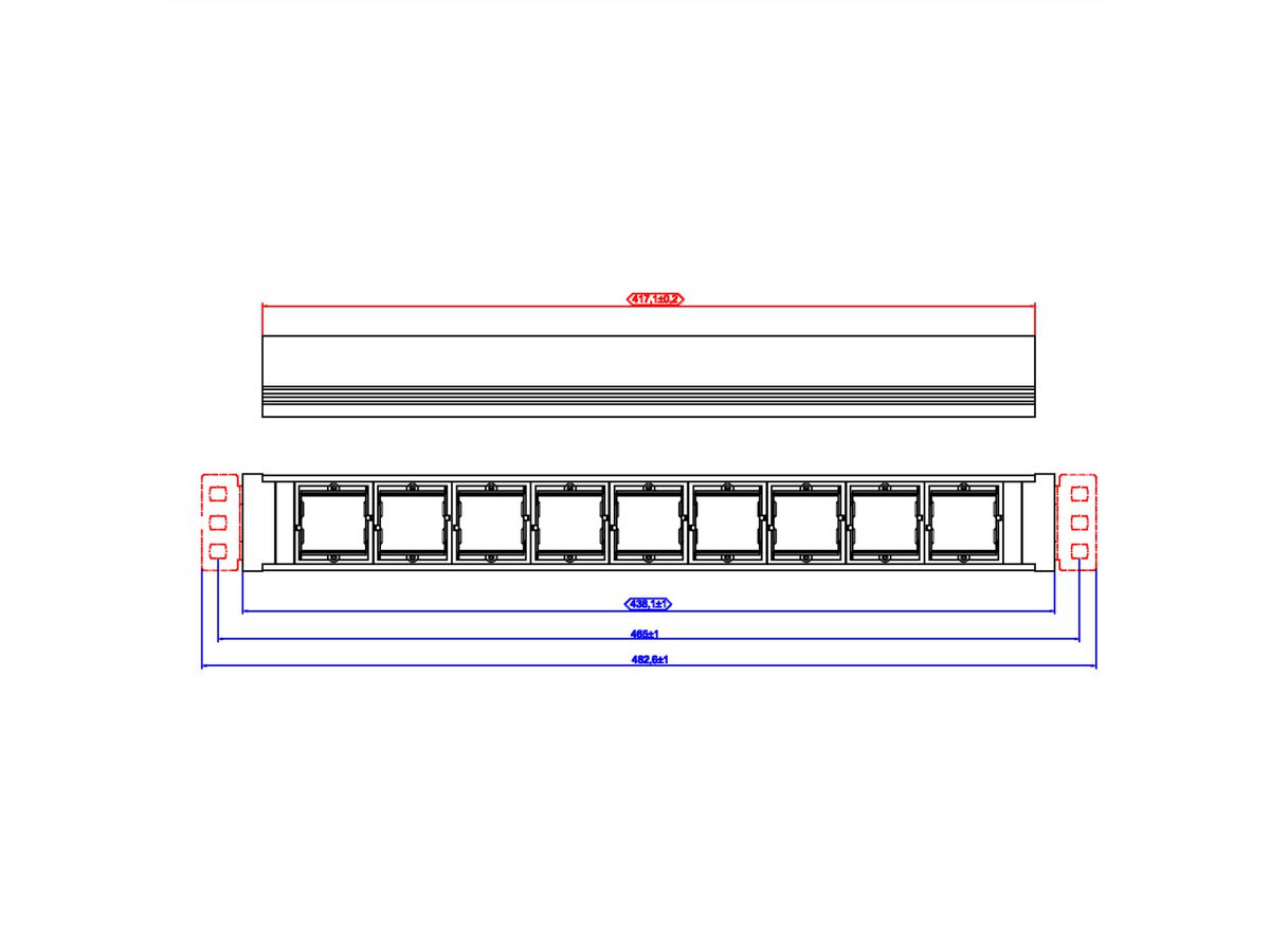 BACHMANN UNIVERSAL 5x Geaard stopcontact, 2x ABD, 3 m