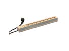SCHROFF contactdoosstrook, SCHUKO, 8 contactdozen, 19", met transiëntbeveiliging