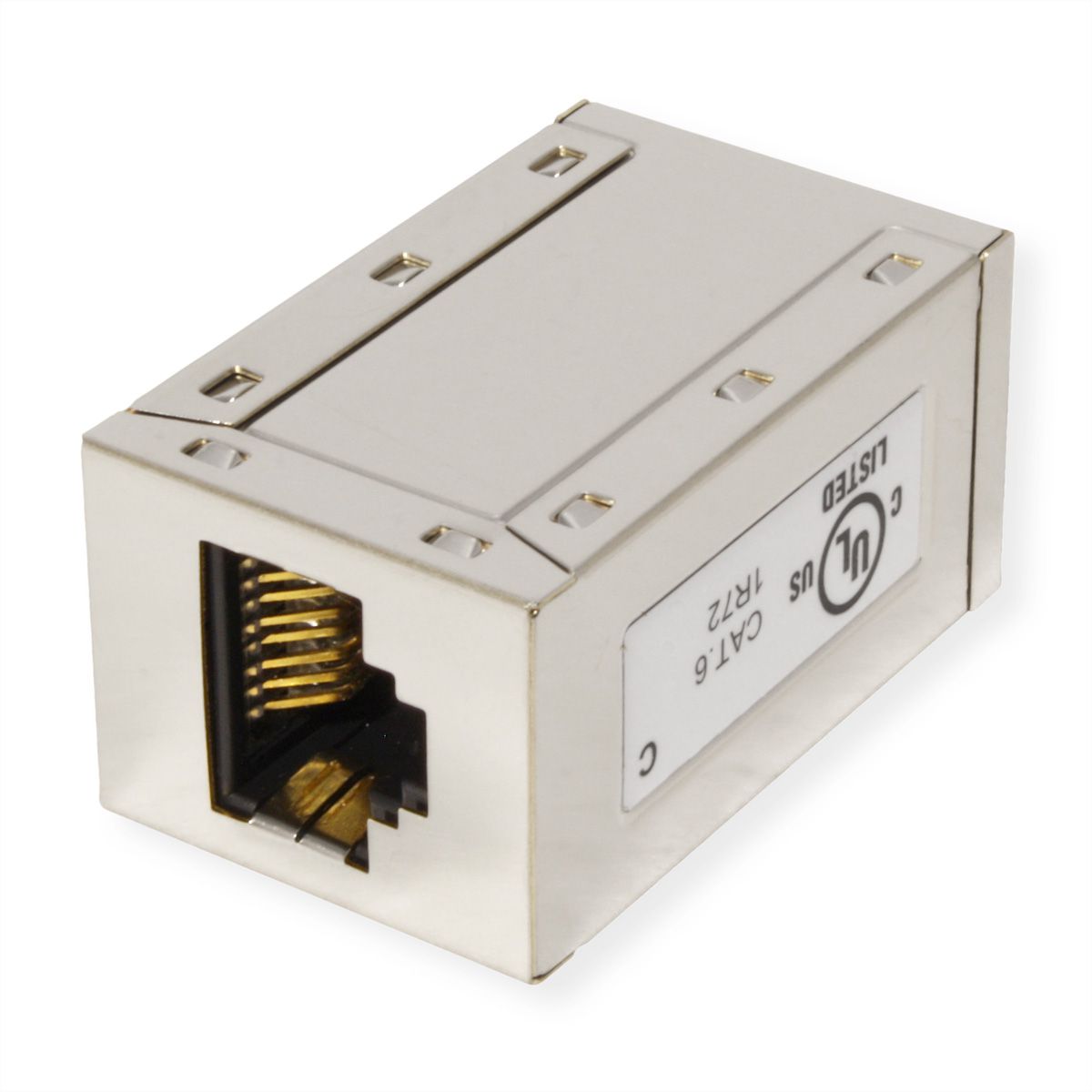 ROLINE RJ45 koppelstuk, afgeschermd, Cat.6 (Class E), Verpakking van 25 stuks