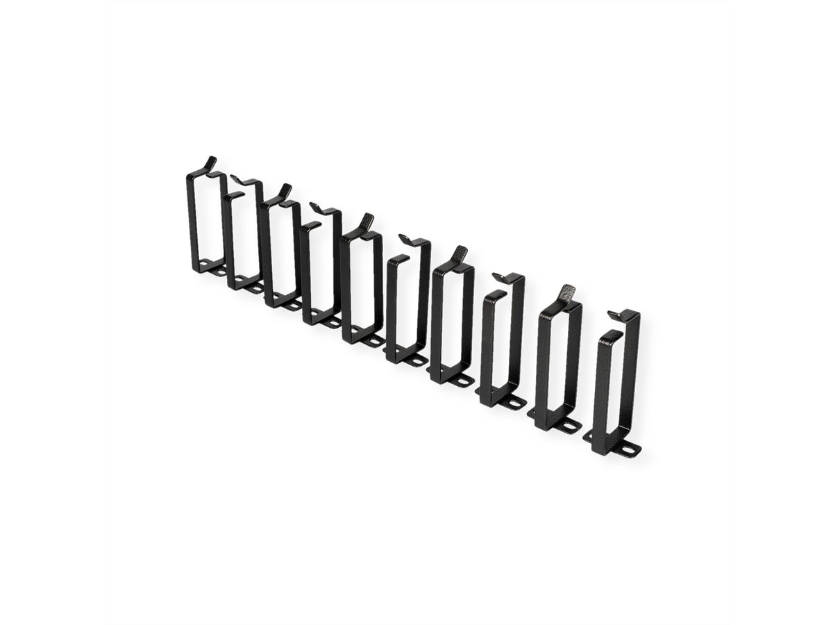ROLINE Cable management bracket, 44x100mm black 10 pieces
