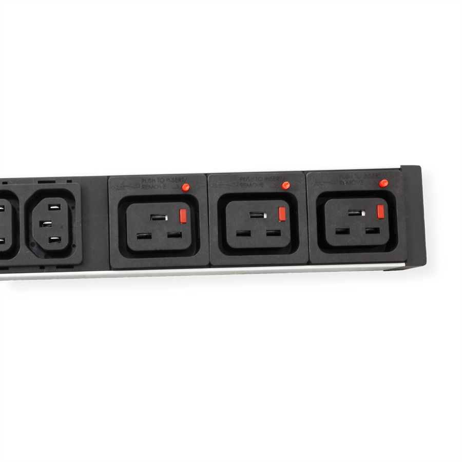 BACHMANN IT PDU ALU 1U 24x C13 3x C19 plug CEE L+N+PE 16A blue