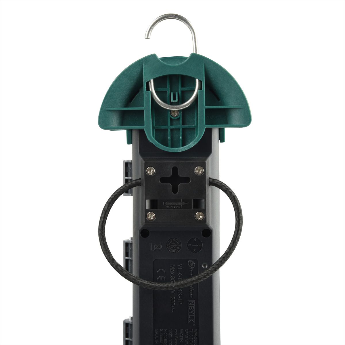 BACHMANN HOOK Outdoor 4x earthing contact, Plastic, with switch and hinged covers, IP44, 4 m