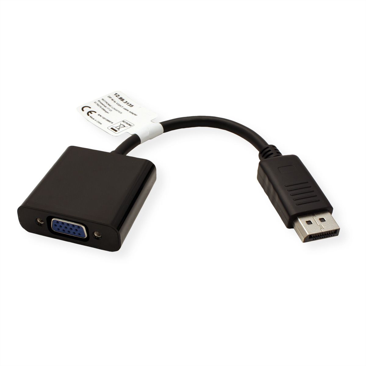 VALUE DisplayPort-VGA Adapter, DP Male  - VGA Female