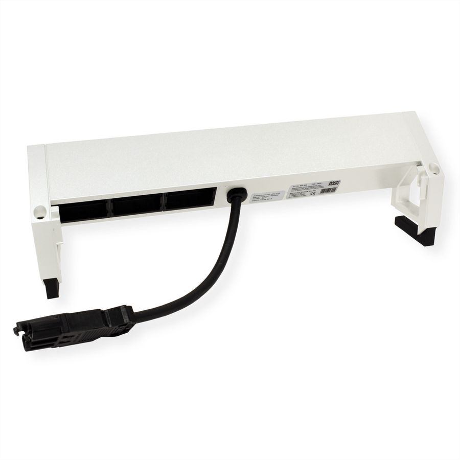 BACHMANN DESK2 3x earthing contact 3x ABD, white