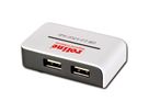 ROLINE USB 2.0 Hub, "Black and White", 4 poorts, met voeding