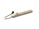SCHROFF contactdoosstrip UTE, 6 contactdozen, 19", met overstroombeveiliging