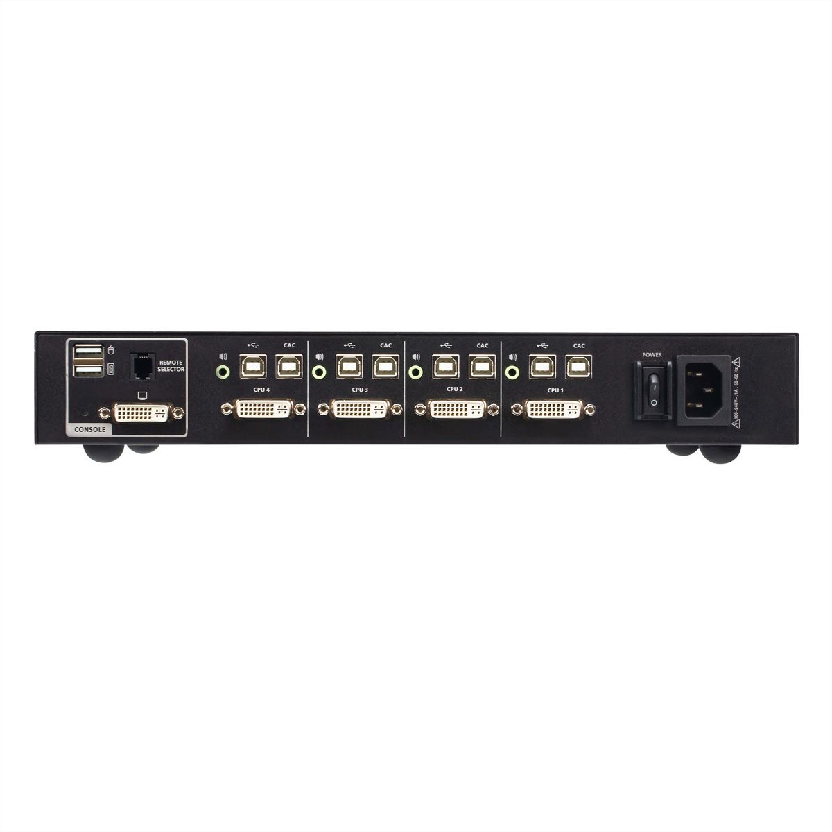 ATEN CS1184D4C 4-Poorts USB DVI Secure KVM Switch met CAC