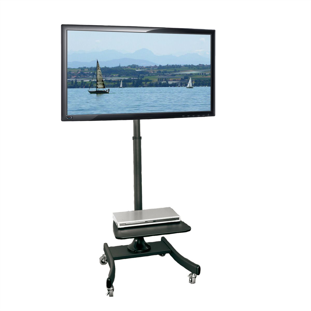 VALUE LCD/TV rolstandaard, tot 35 kg (27" tot 47"), zwart