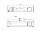 BACHMANN POWER FRAME 3xUTE 1xCM 0.2m GST18 RAL9010