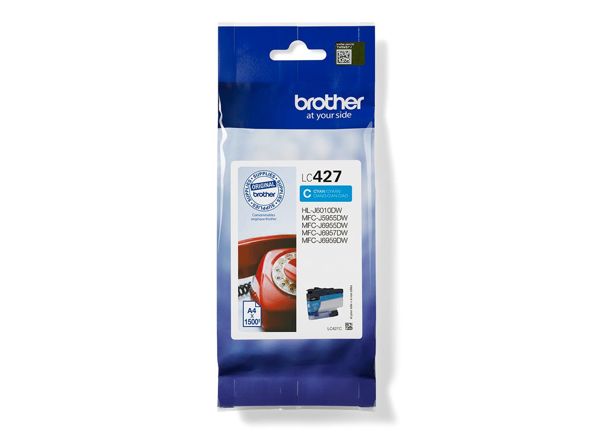 Brother LC427C inktcartridge 1 stuk(s) Origineel Cyaan