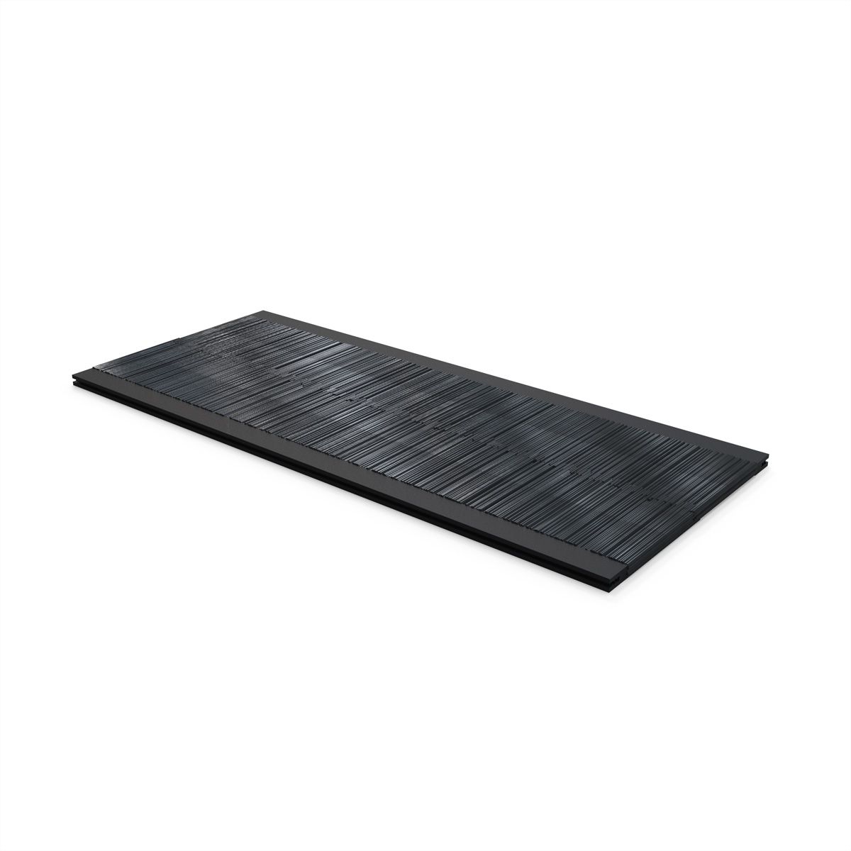 SCHROFF VARISTAR borstelstrook, zwart, 2 St., tbv dak (80mm Breed)