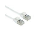 ROLINE GREEN U/FTP DataCenter Patch Cord Cat.6A (Class EA), LSOH, slim, white, 0.15 m