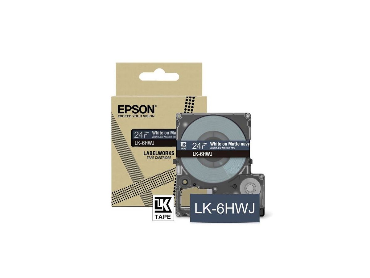 Epson LK-5HWJ Navy, White