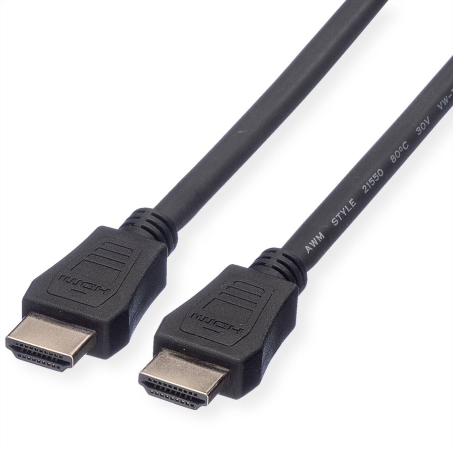 VALUE HDMI High Speed Cable met Ethernet M-M, LSOH, zwart, 2 m