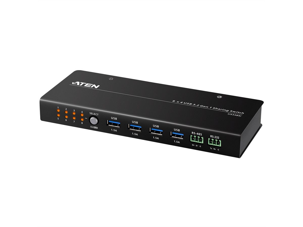 ATEN US3384I 8 x 4 USB 3.2 Gen 1 Sharing Switch