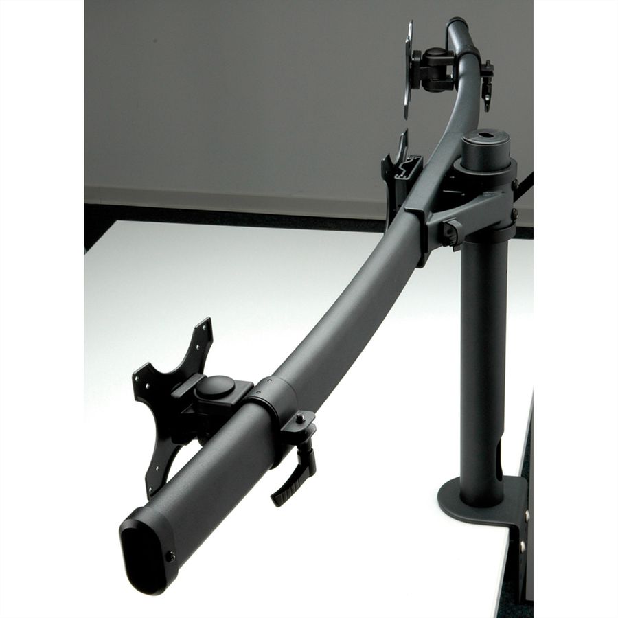 VALUE Drievoudige LCD-arm, tafelmontage, zwart