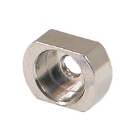 SCHROFF Sleeves for M2.5, Brass Nickel Plated, 100 pieces