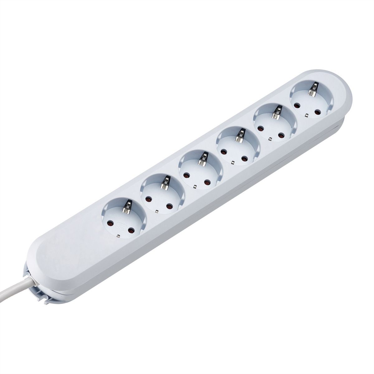 BACHMANN SMART stekkerdoos 6x geaard contact, wit, 3 m