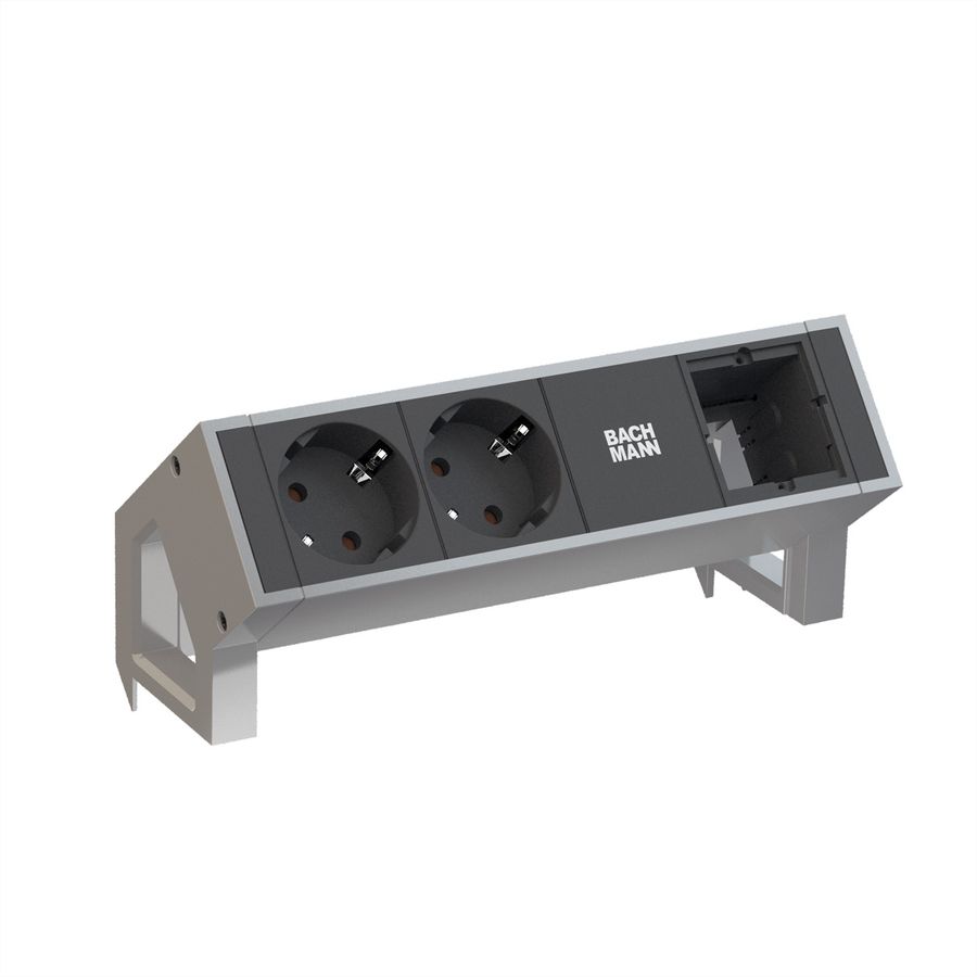 BACHMANN DESK2 2x earthing contact 1x ABD GST18 Inox