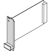 SCHROFF Insteekmodule U-profiel voor statische trapeziumvormige handgreep, 3 HE, 6 HE, 2,5 mm, Al, geanodiseerd vooraan, geleidend achteraan