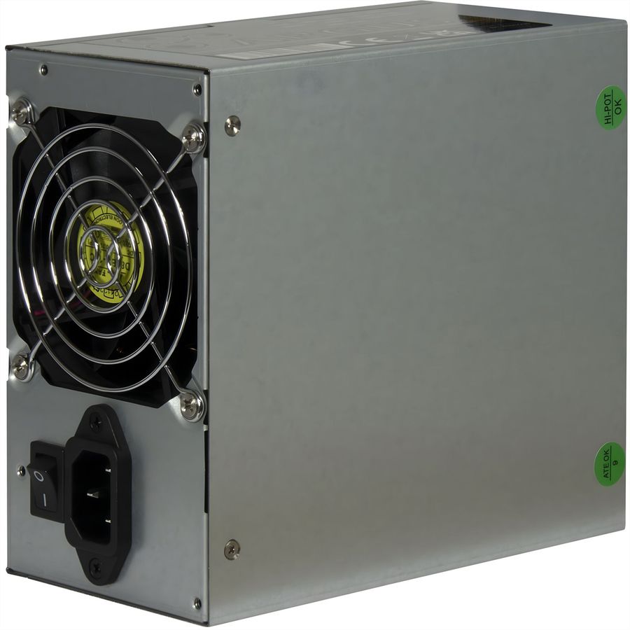 600W ATX Netzteil mit 80mm Lüfter, Kompaktlösung für 2HE Servergehäuse