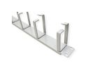 VALUE 19" 1U Cable Management Plate, G-Type, 5 Hooks, grey