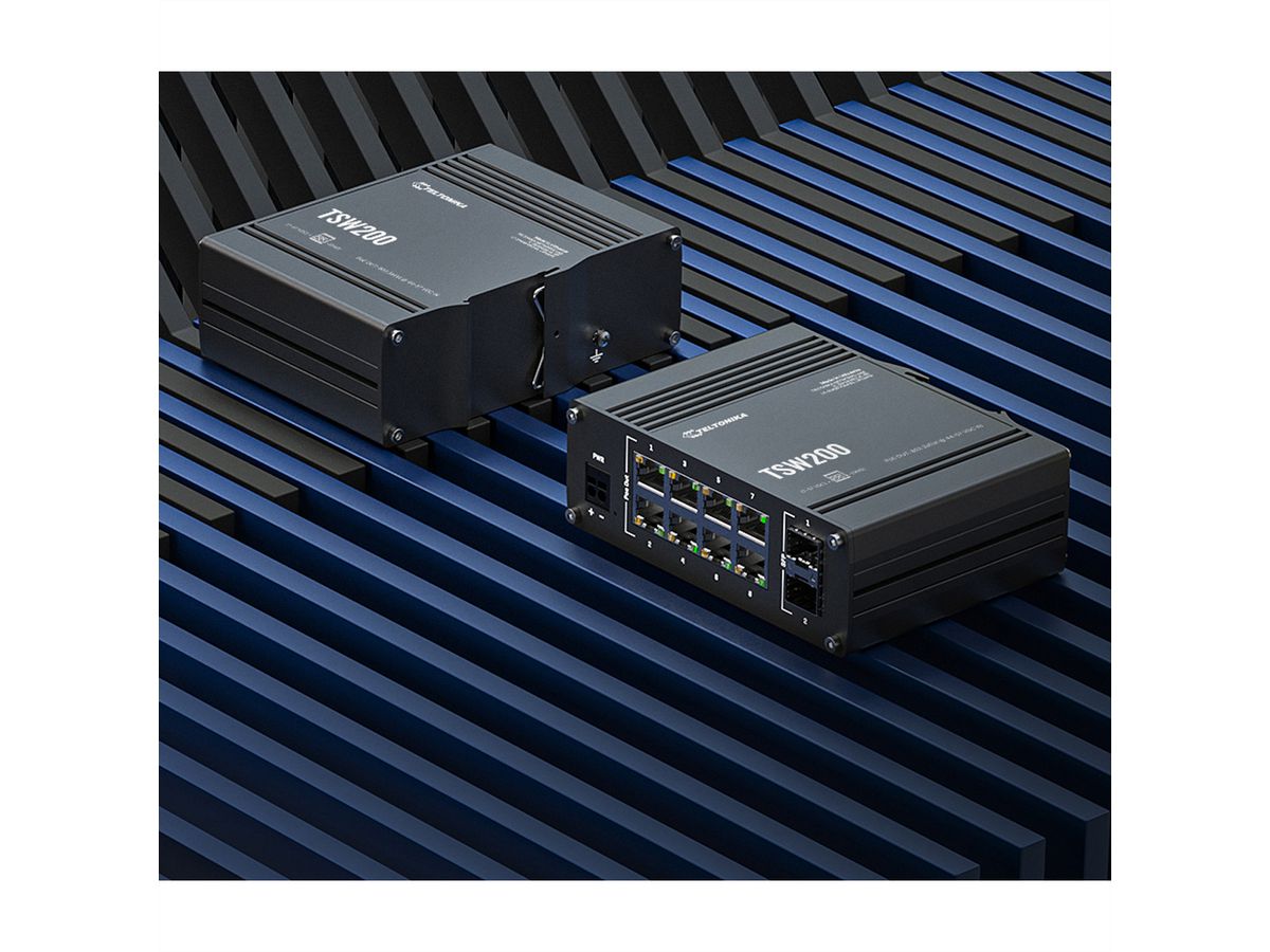 TELTONIKA TSW200 Unmanaged Switch PoE+ Gigabit SFP