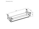 ROLINE Easy2Open kabelgoot, Montage onder tafel , zwart, 44,9 cm