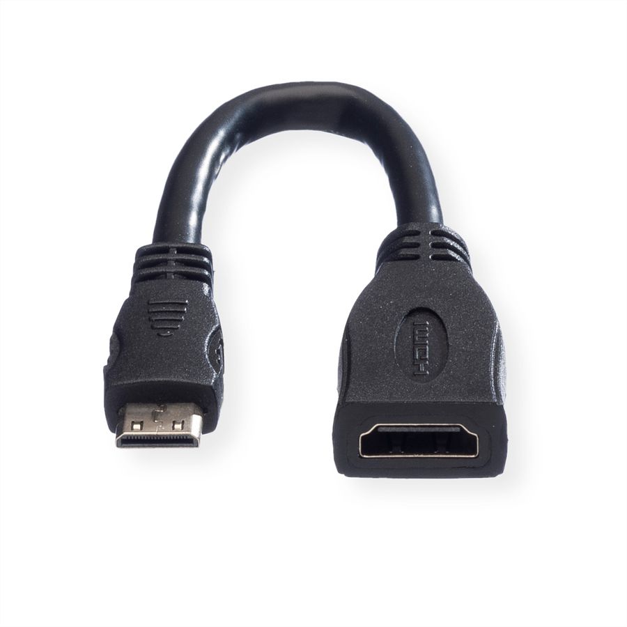 VALUE HDMI High Speed Cable + Ethernet, A - C, F/M, 0.15 m