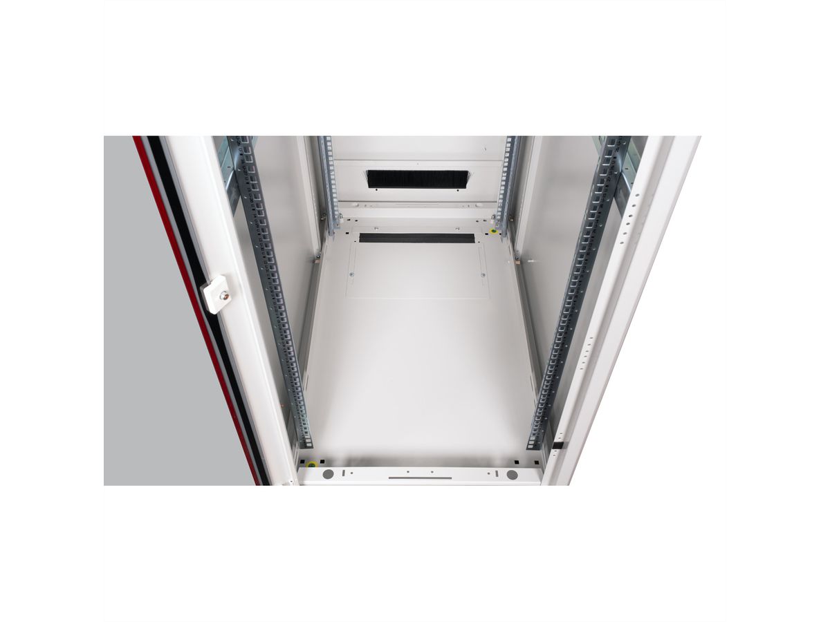 ROLINE 19-inch Network Cabinet Pro 42 U, 600x1000 WxD glass door grey