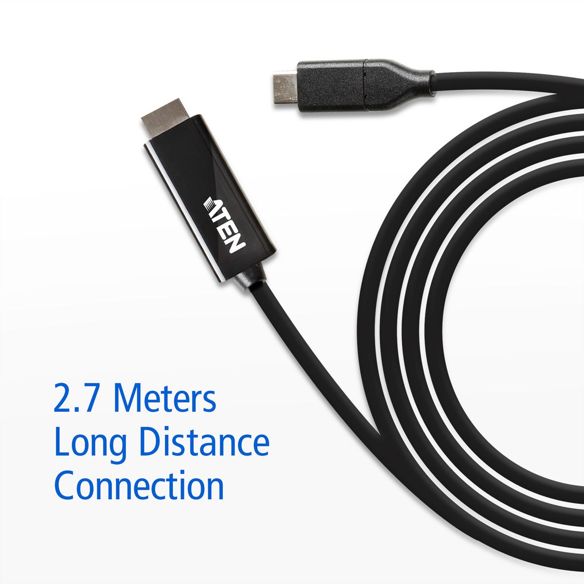 ATEN UC3238 USB-C to 4K HDMI Kabel, 2,7 m