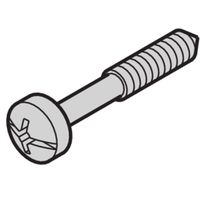 SCHROFF Kraagschroef, kruisgleuf/gleuf, M2,5x12,3 mm, roestvrij staal, 100 stuks