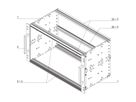 SCHROFF EuropacPRO 19" moduledrager voor rail, retrofit-afscherming, EN 50155, 6 HE, 84 PK, 235 mm