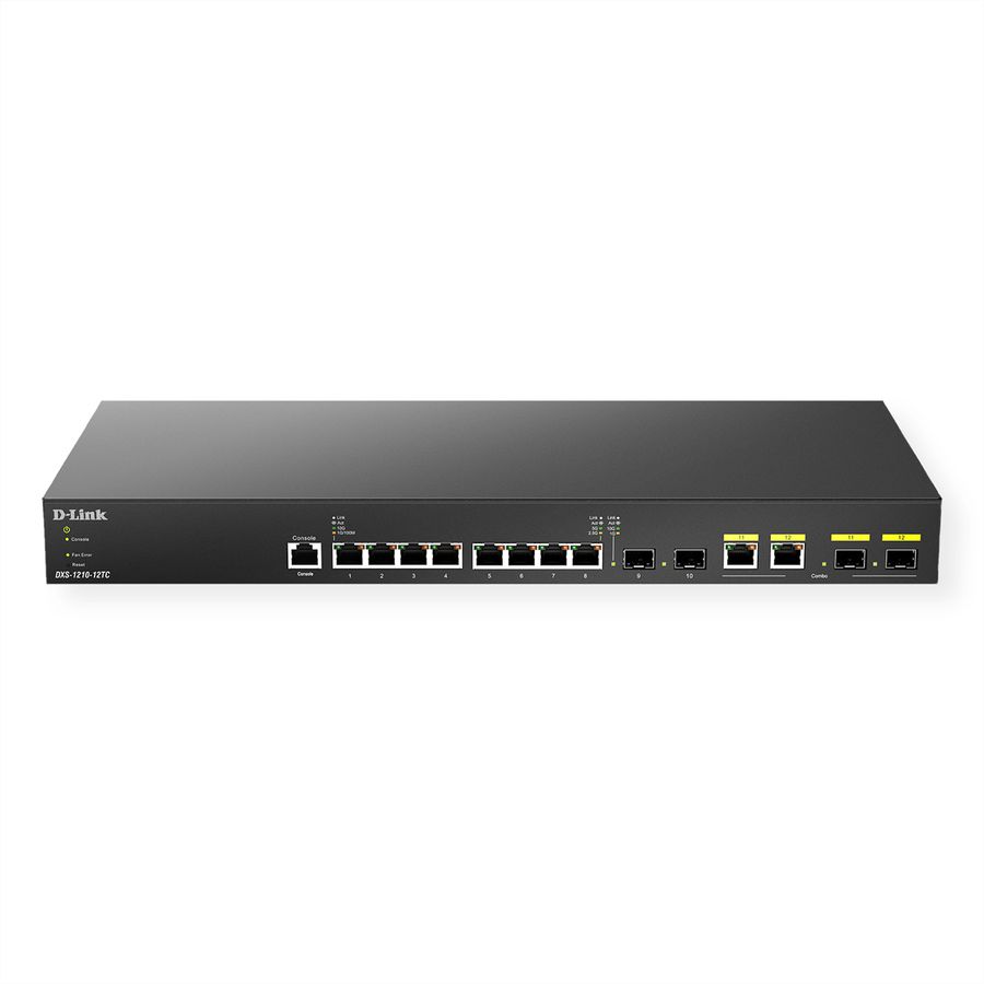 D-Link DXS-1210-12TC 12-poorts Smart Managed 10G Switch 4x SFP+