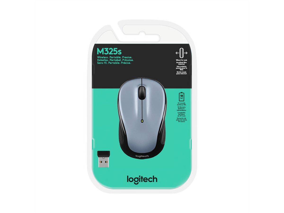 LOGITECH draadloze muis M325s grijs