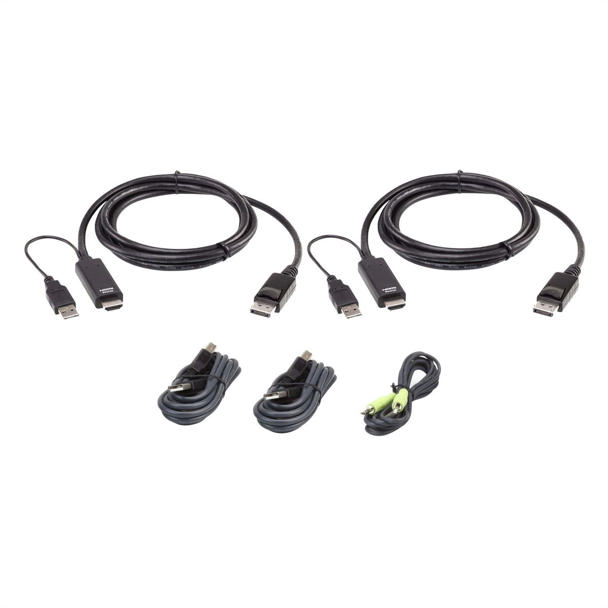 ATEN 2L-7D02UHDPX5 HDMI naar DP KVM KabelKit