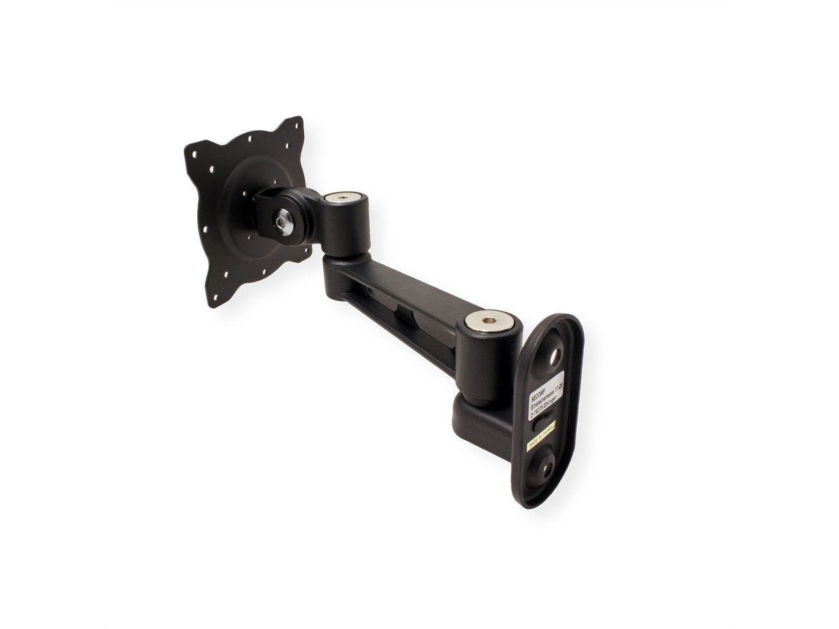 ROLINE LCD Monitor Arm, Wall Mount, 4 Joints, black