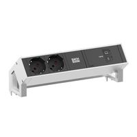 BACHMANN DESK2 2xP40 1xUSB C/C 100W, L=0.2m INOX